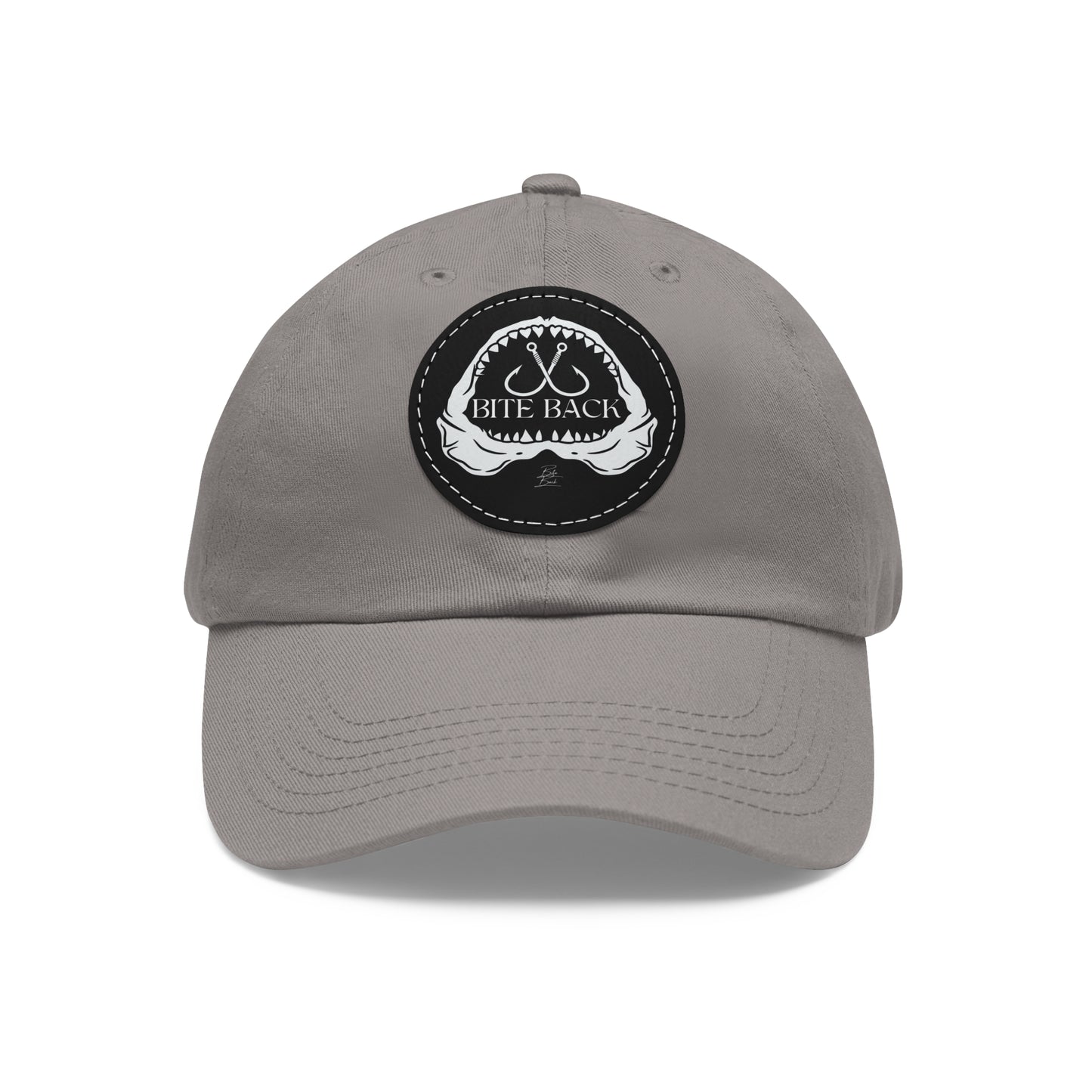 Shark Jaw  Hat with Leather Patch (Round)