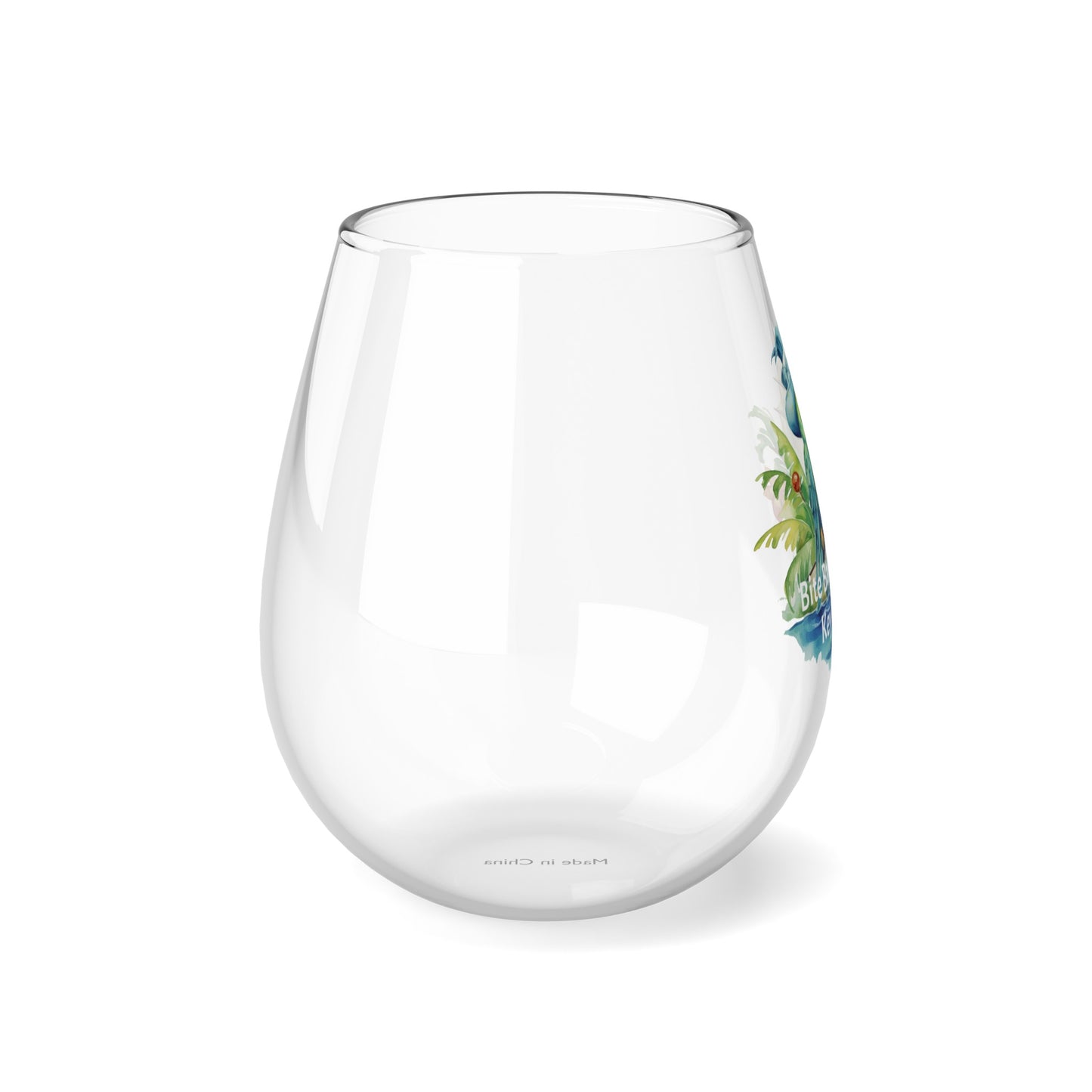 Tropical Bliss Wine Glass Collection-Parrot's Sail Escape