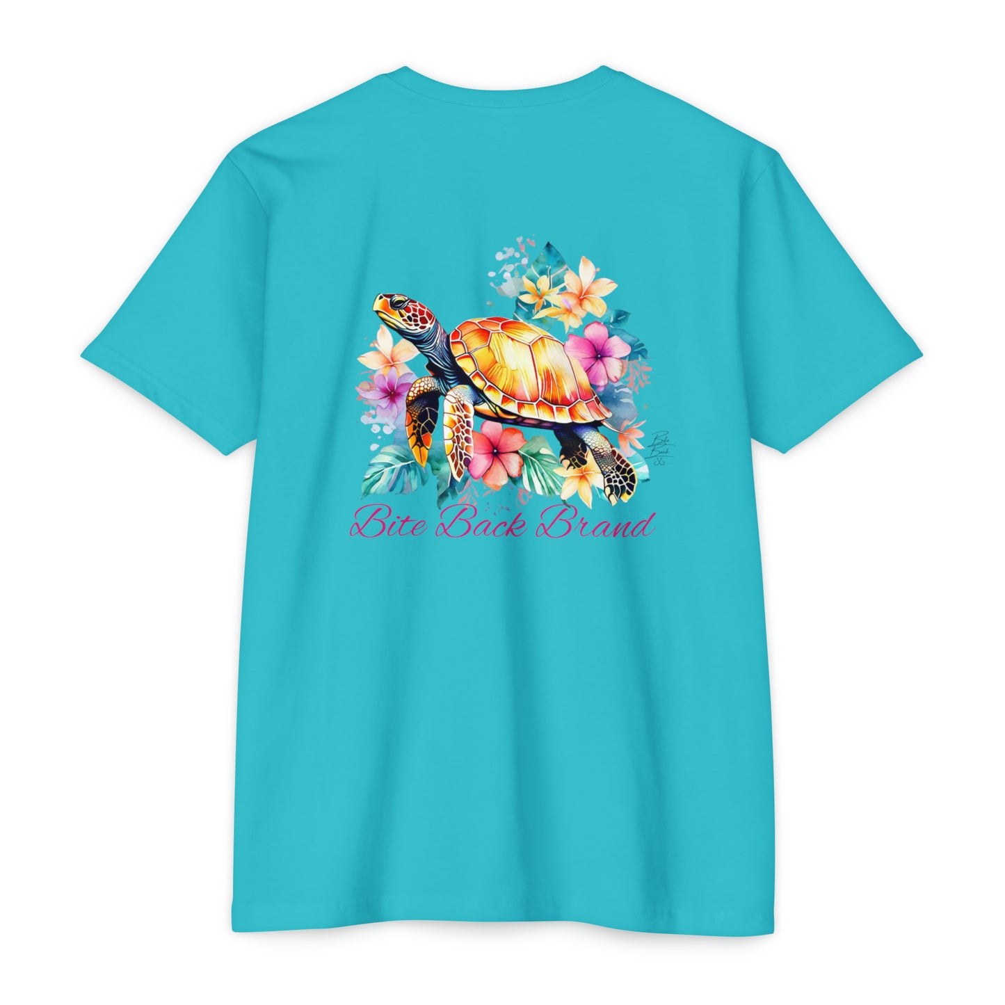 Tropical Bloom Turtle T-shirt