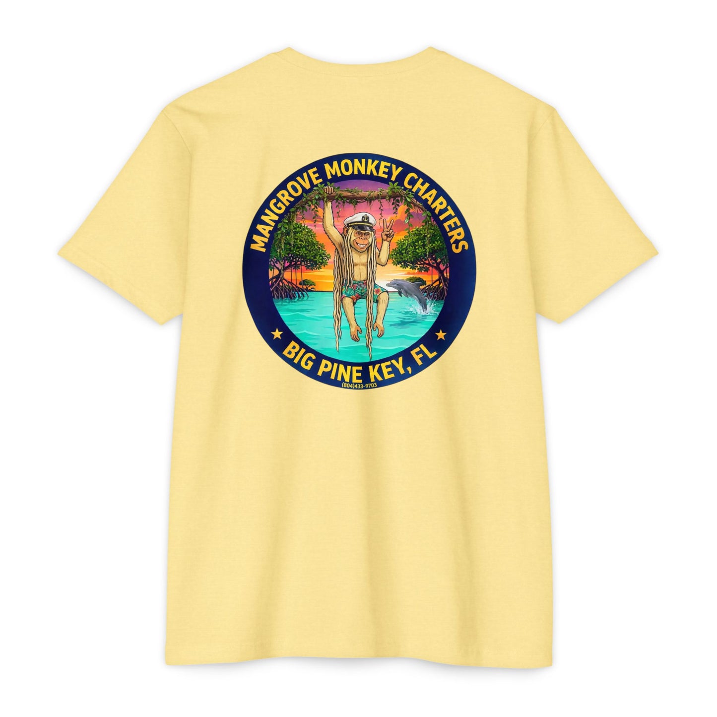 Mangrove Monkey Charters T-Shirt — Big Pine Key Boat Tour Tee