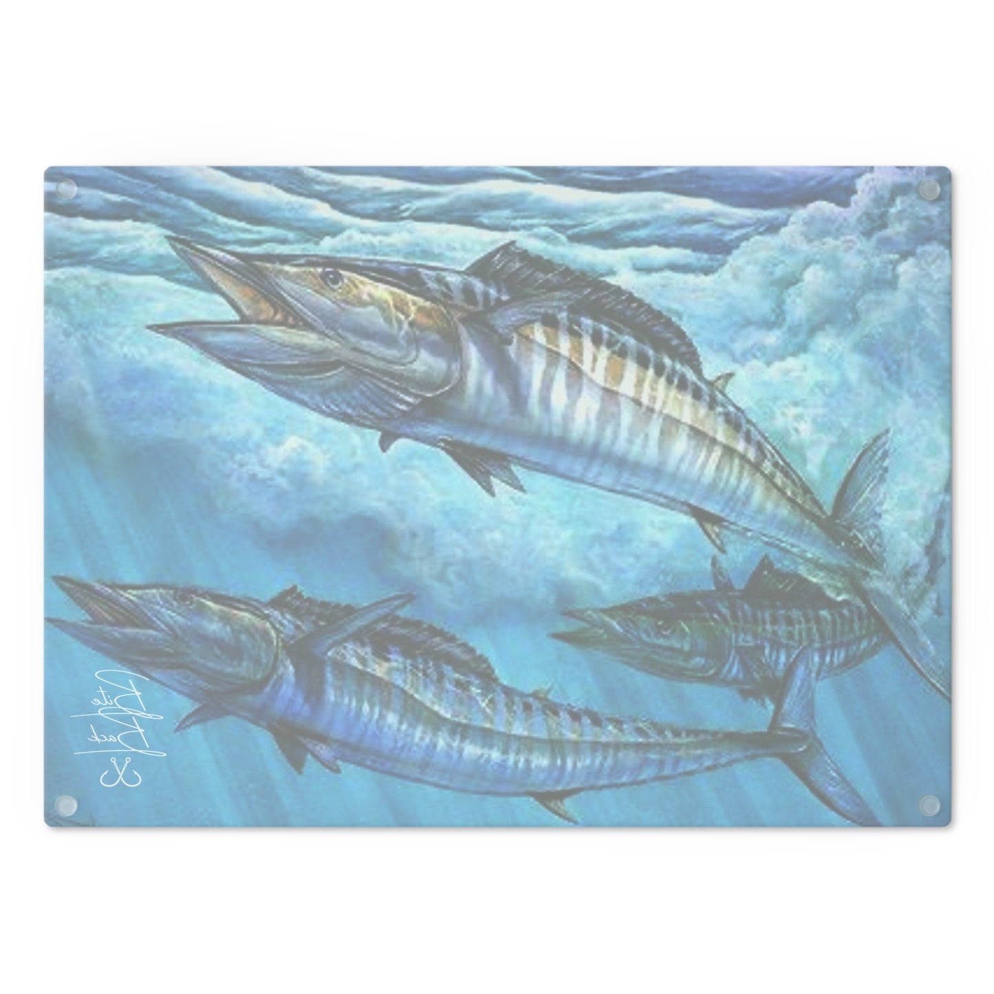 Wahoo Glass Cutting Board