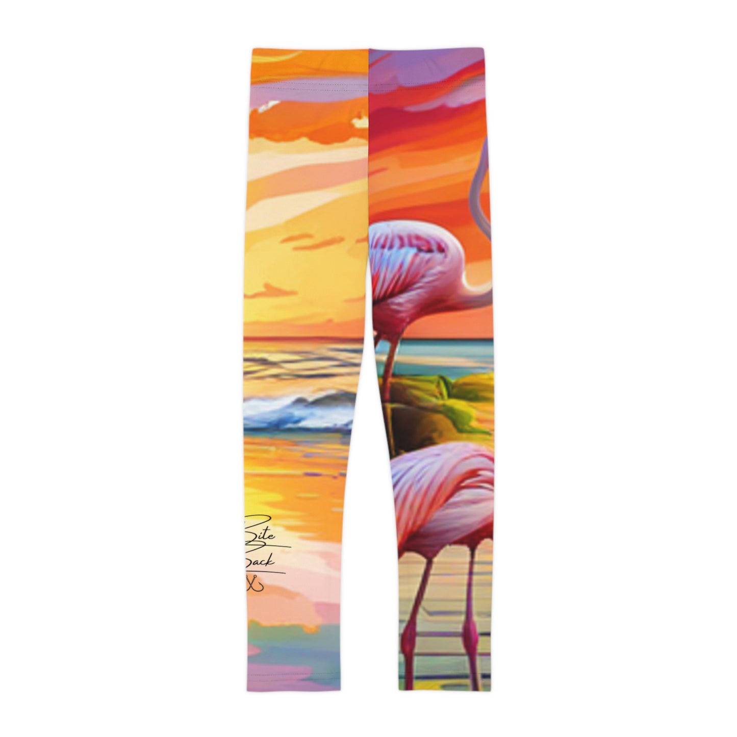 Flamingos at Dawn Kids Leggings