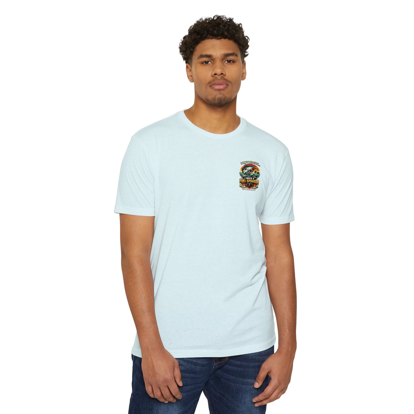 Fishing T-Shirt — "I Don't Need Luck... I Need a Fuel Sponsor" Vintage Beach Tee