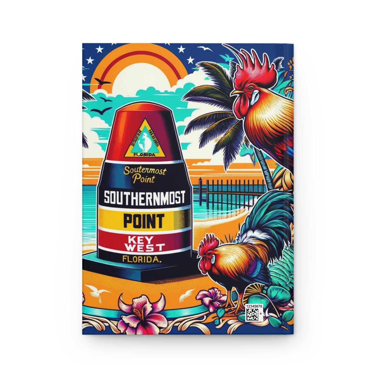 Southernmost Point Key West-Hardcover Journal Matte