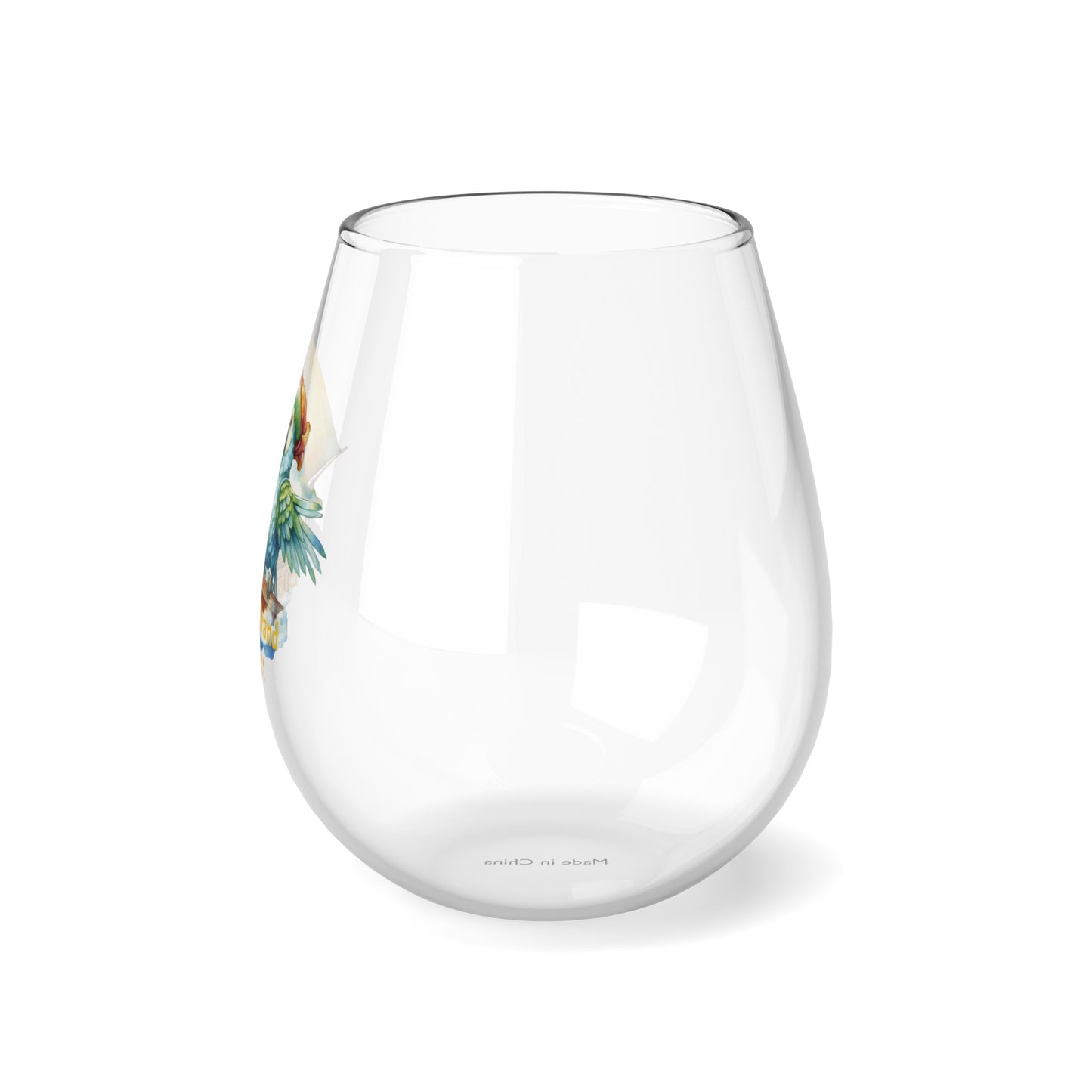 Tropical Bliss Wine Glass Collection-Sailing Parrot Adventure