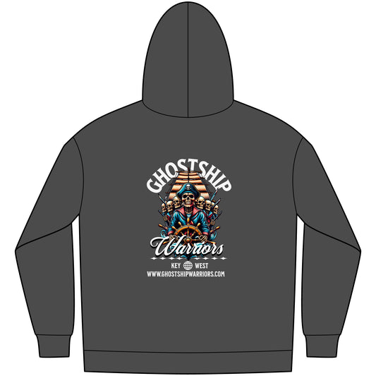 Ghostship Warriors Hoodie — Key West Pirate Skull Fleece Pullover