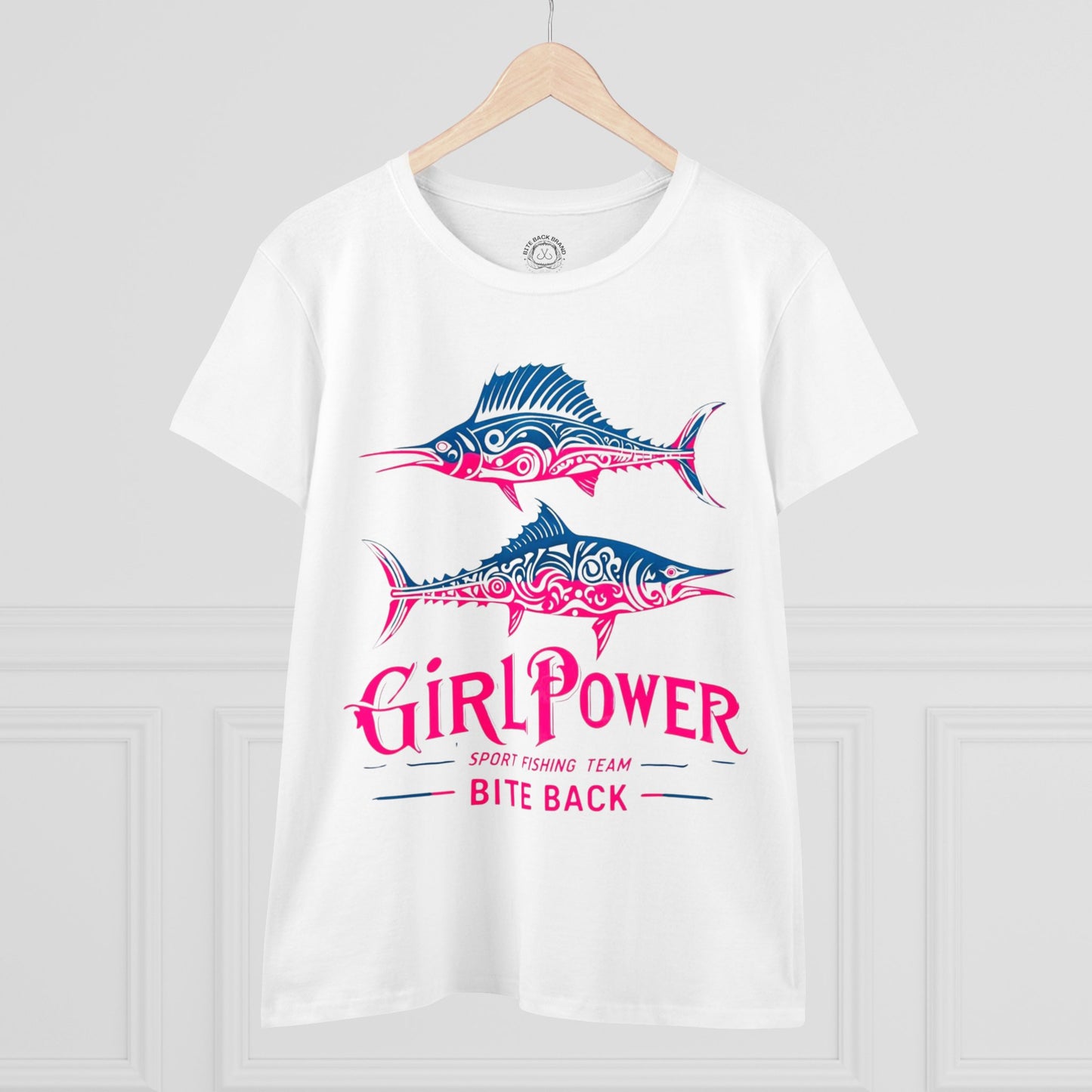 Woman Power Fishing Team  Cotton Tee