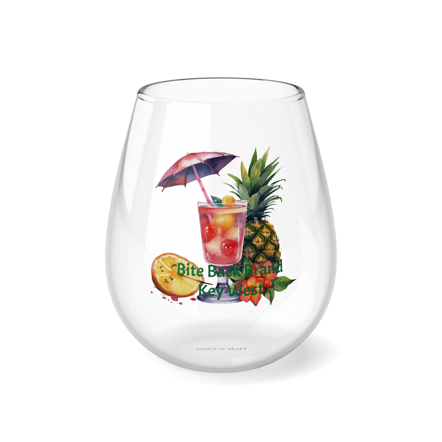 Tropical Bliss Wine Glass Collection-Tropical Fruit Mixer