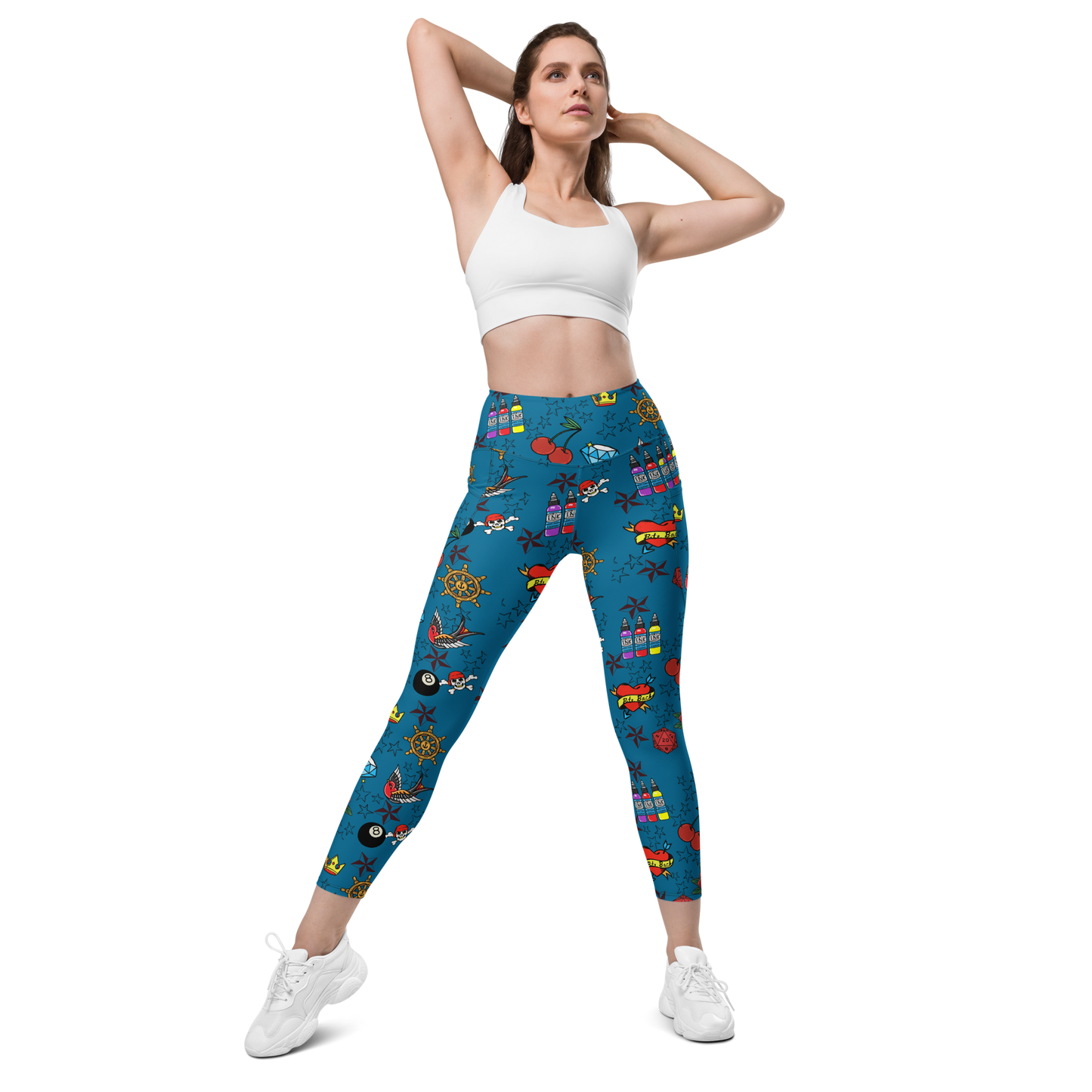 Key West Tattoo Leggings with pockets