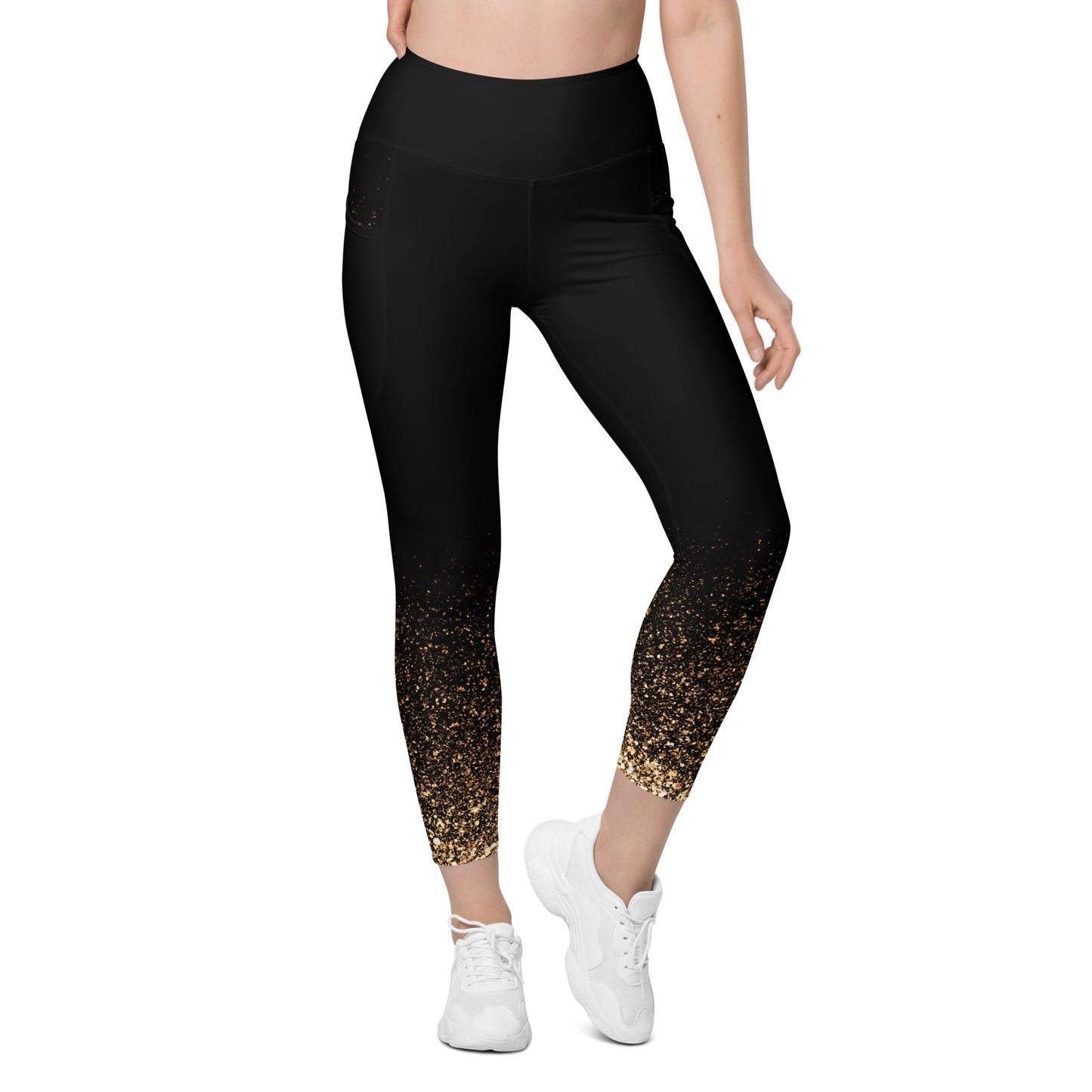 Grinnell Street Gold Leggings with pockets