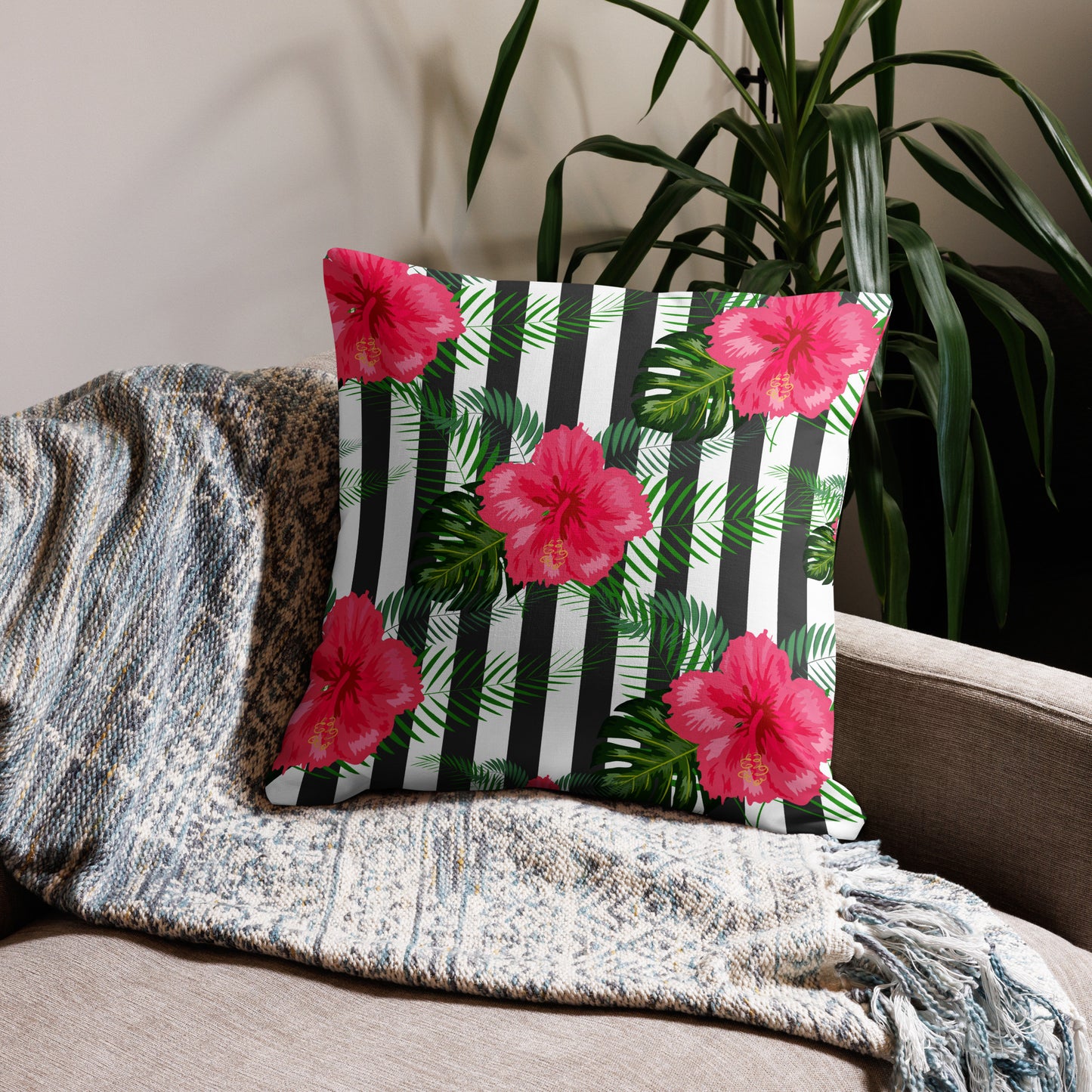 Hibiscus Premium Pillow Case