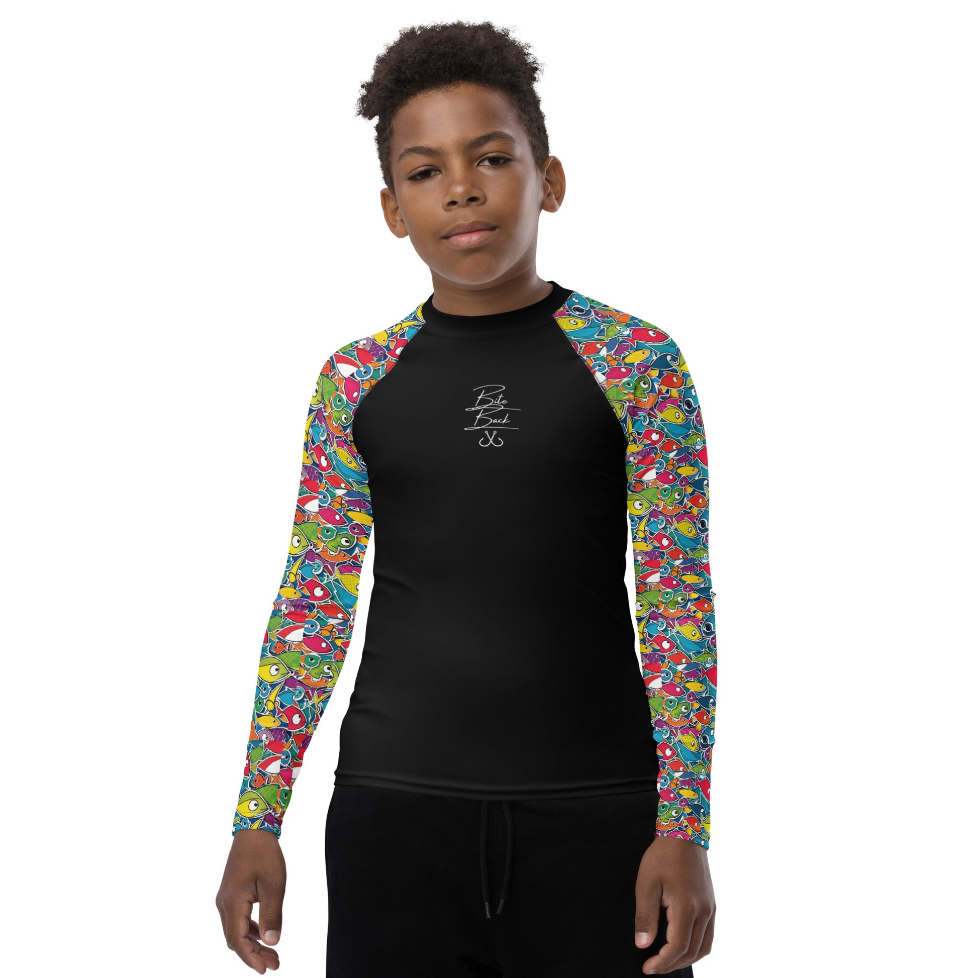 Fishy Business Youth Rash Guard – Bite Back Brand-Fishing Tees