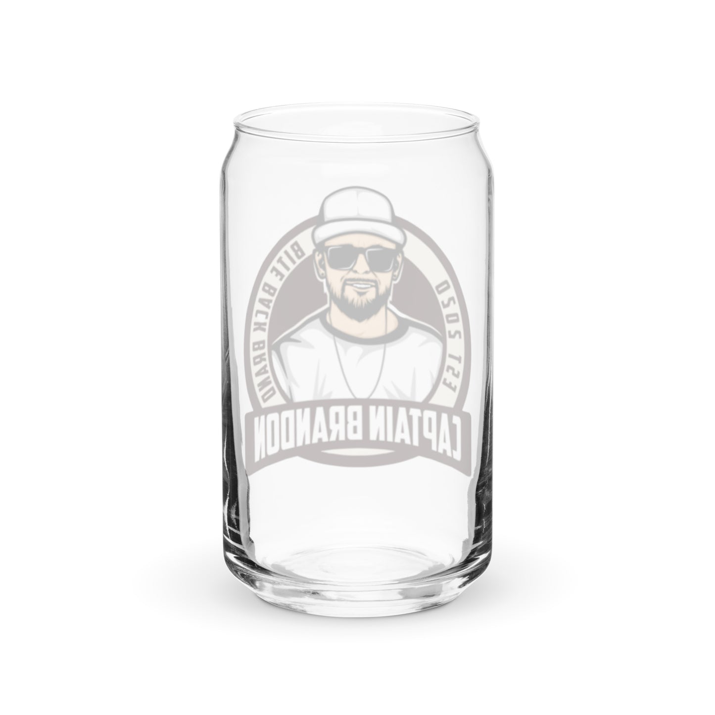 Captain Brandon Can-shaped glass