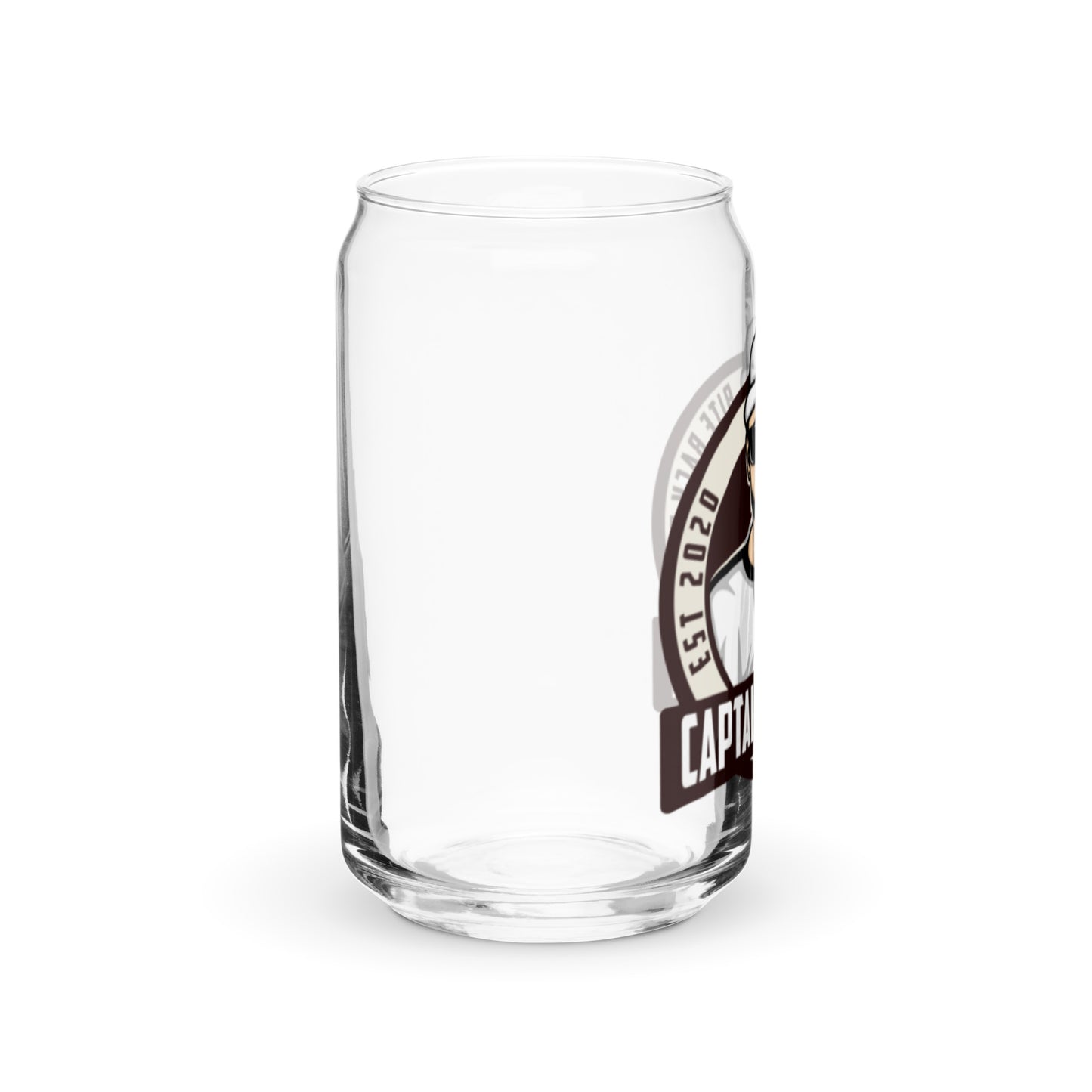 Captain Brandon Can-shaped glass